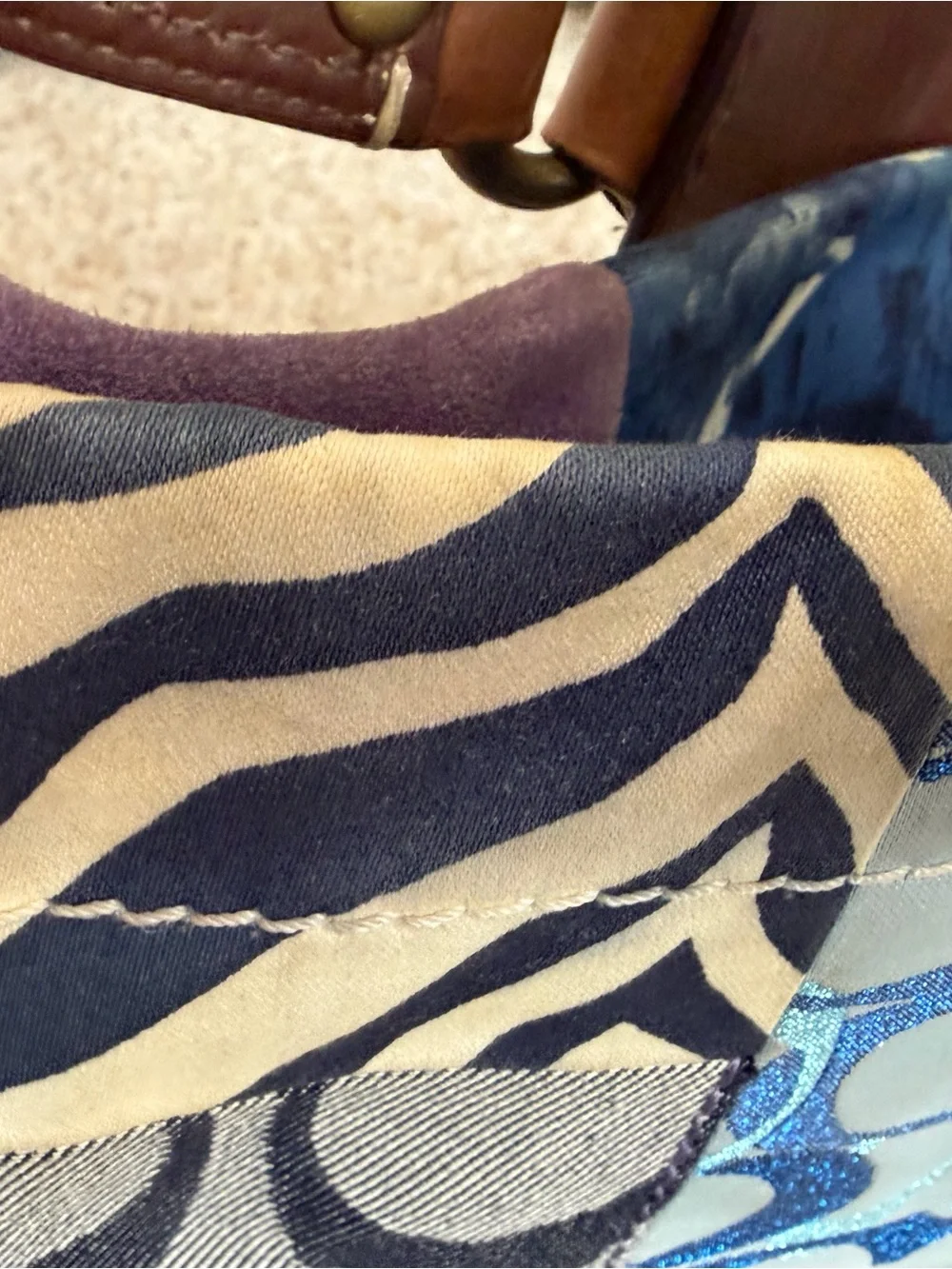 Coach Carly Patchwork Hobo - Picture 9 of 10